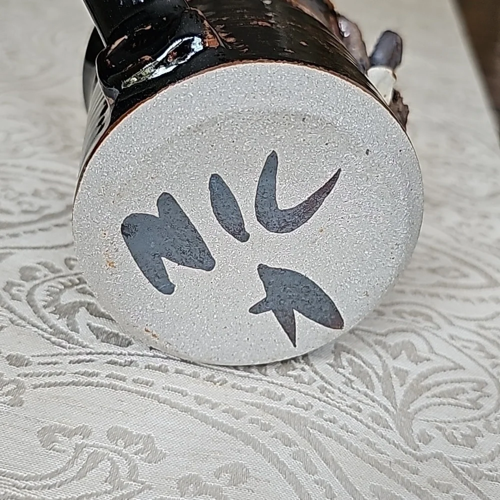 Nica Handcrafted & Signed Brown 3D Koala Ceramic Mug